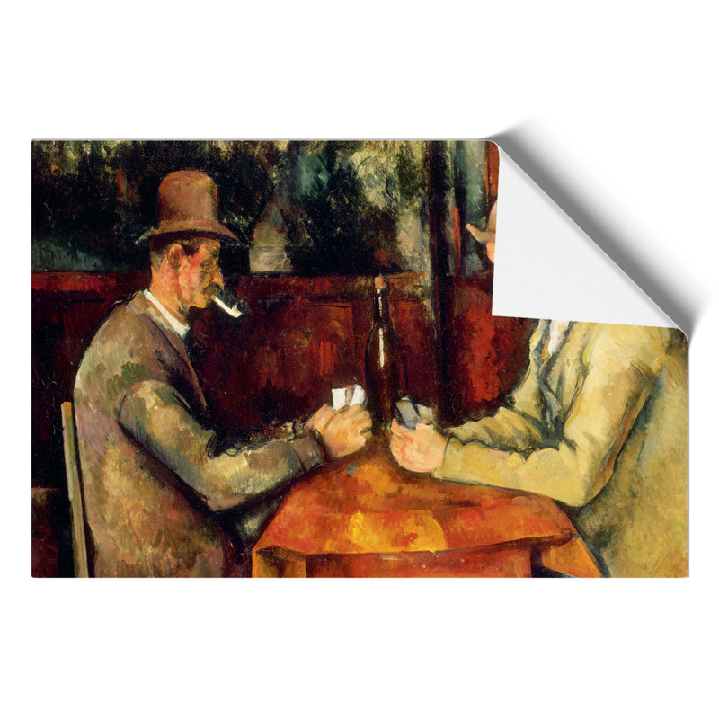 The Card Players by Paul Cezanne - Frameless Print, 42cm H x 59cm W x 0.1cm D