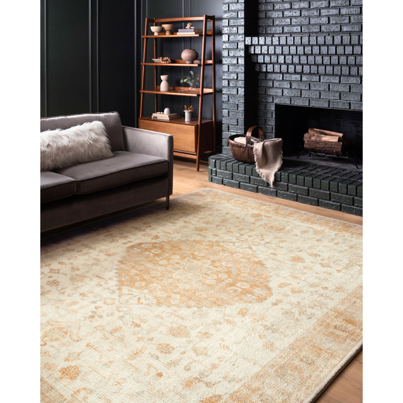 Oriental Ivory Area Rug, Rectangle 7'6" x 9'6"