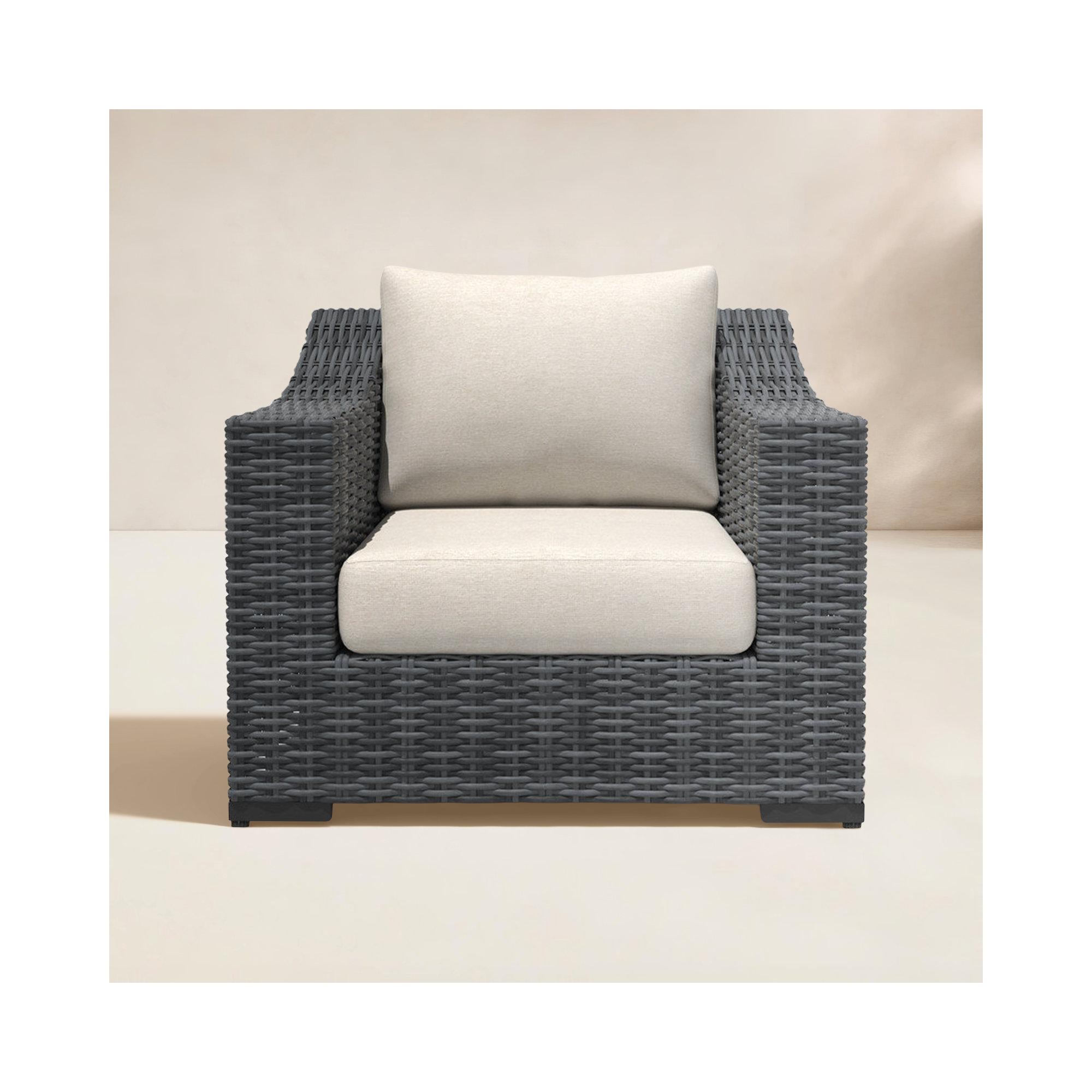 Eloisa 2-piece Patio Chair with Cushions, Beige