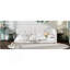 Lit plateforme tapissier pleine grandeur avec ports USB, beige-647191376-647191377