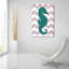 «Seahorse» par Artpoptart, art mural en verre acrylique-2111091950