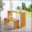 Banc et table de salle à manger, banc en bois de pin pour l'entrée, le salon, la cuisine et la chambre à coucher