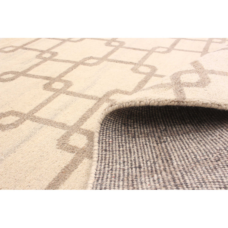 Tapis de la zone en laine 4 pi 11 po x 7 pi 8 po à la main one-of-kind-noué la 2010 Mitsuwa
