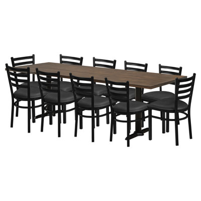 Phoebe Restaurant Furniture by Barn Rectangle 96" L x 36" W Table