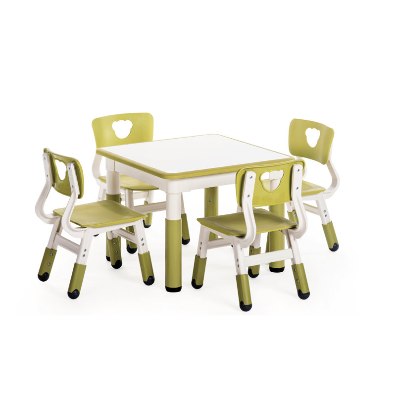 Ensemble de table et de chaises pour enfants 3 pièces Otley, Vert
