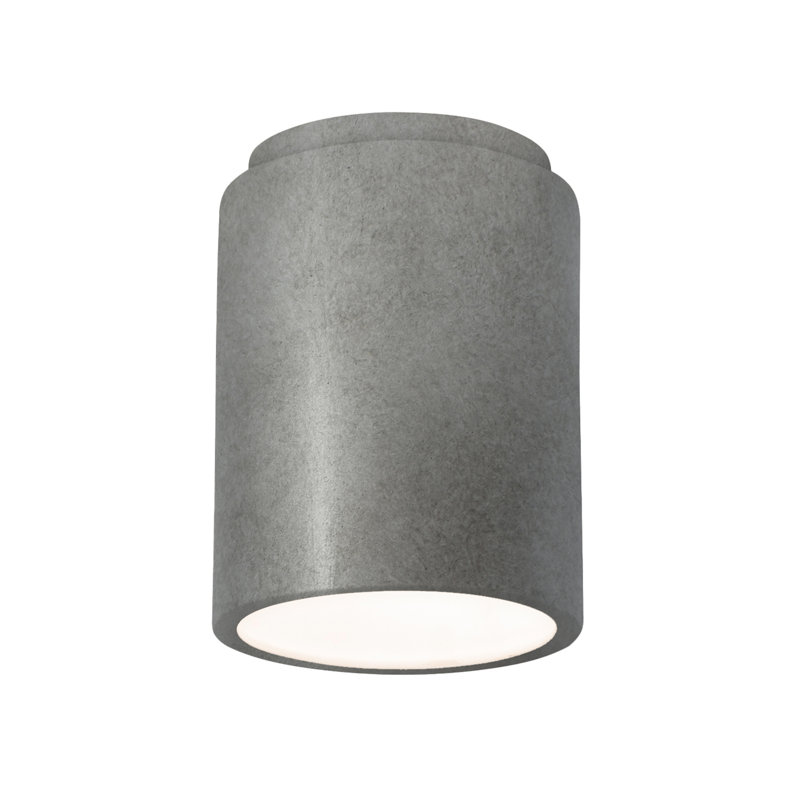 Sumatra Ceramic Flush Mount, Antique Silver, Incandescent (Not Included)