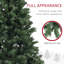 Arbre de Noël artificiel à ouverture automatique 6 pi, arbre de Noël avec 1000 pointes de branches et base en acier