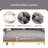 Luxury Modern Simple Leisure Velvet Single Sofa Chair Bedroom Lazy Person Household Dresser Stool Manicure Table Back Chair Gray-593452820-570044728