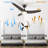 Alcia 52'' Ceiling Fan with LED Lights-784732636