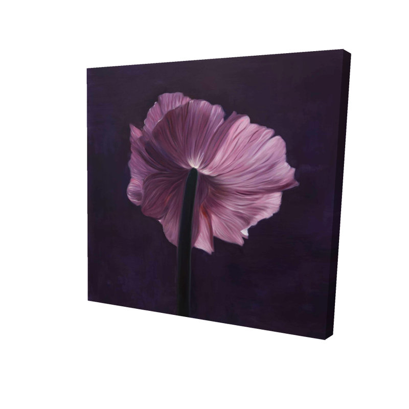 Toile pétales mauves - décor de chambre minimaliste | Home Art