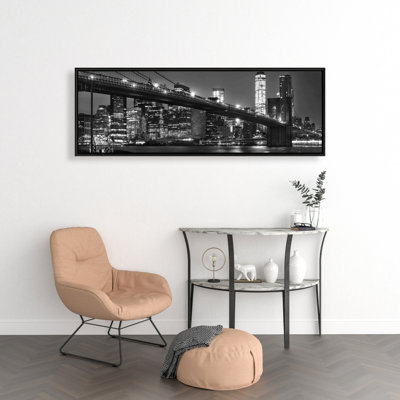 City Under the Night Framed Canvas - Urban Home Decor
