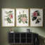 Mélange de fleurs roses I - impression encadrée sur mesure de qualité supérieure mate - 3 pièces-44061801-44061803