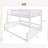 Full XL Over Queen Bunk Bed - Black Metal Frame, Detachable, 350 Lbs Lower Capacity-671134876