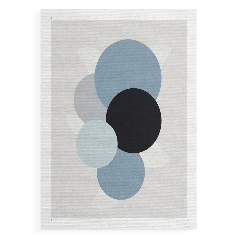Shapely Blues II - Impression sur toile seulement - NON CADRE, H 12 po x l 8 po