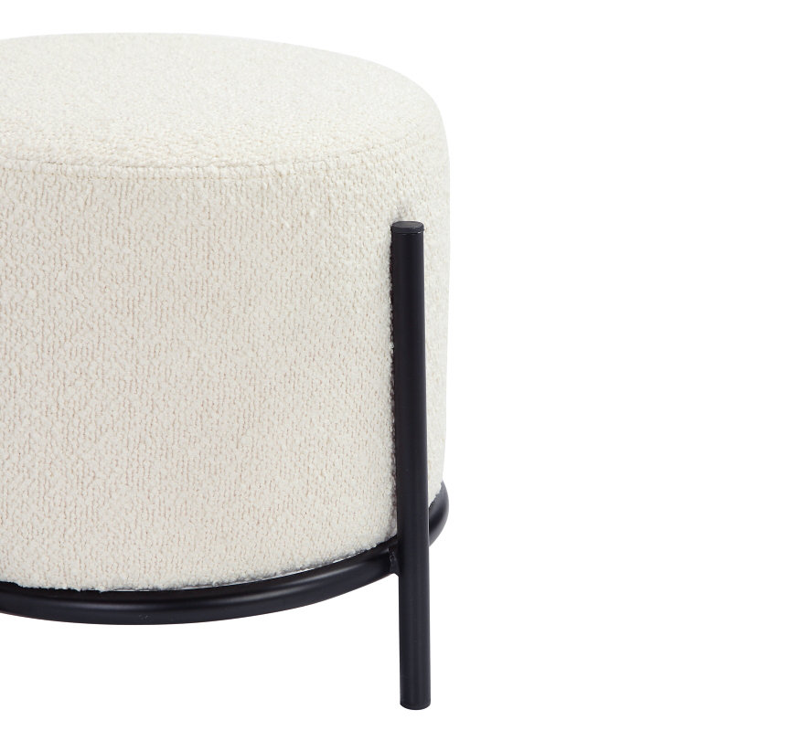 Formentera Accent Stool, White