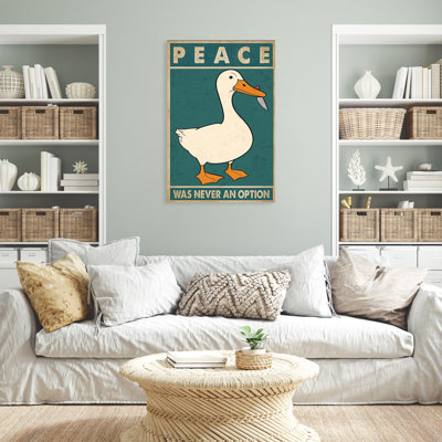 «Peace Was Never An Option - 1 Pièce Rectangle Grap» Peace Was Never An Option - 1 pièce Rectangle, impression sur toile tendue