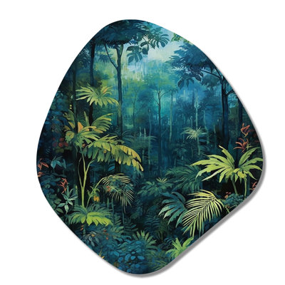 Cortrell - Décoration murale irrégulière en métal forme de forêt nébuleuse