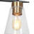 3-Light Black and Gold Sputnik Cluster Chandelier
