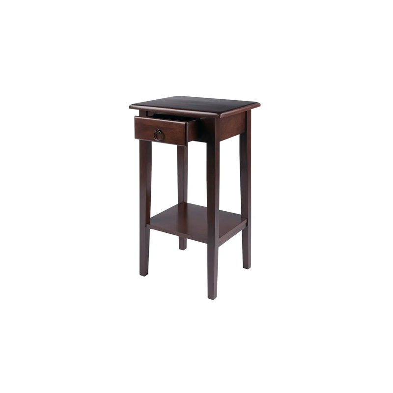 Table de bout avec rangement Alaia, Noyer