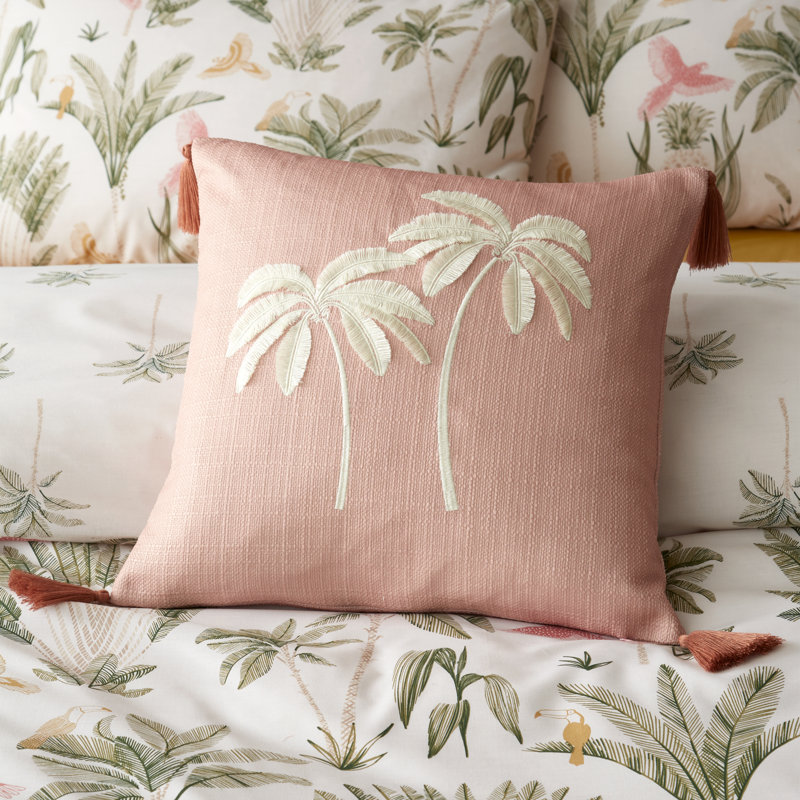Paradiso Tufted Palm Cushion, Pink