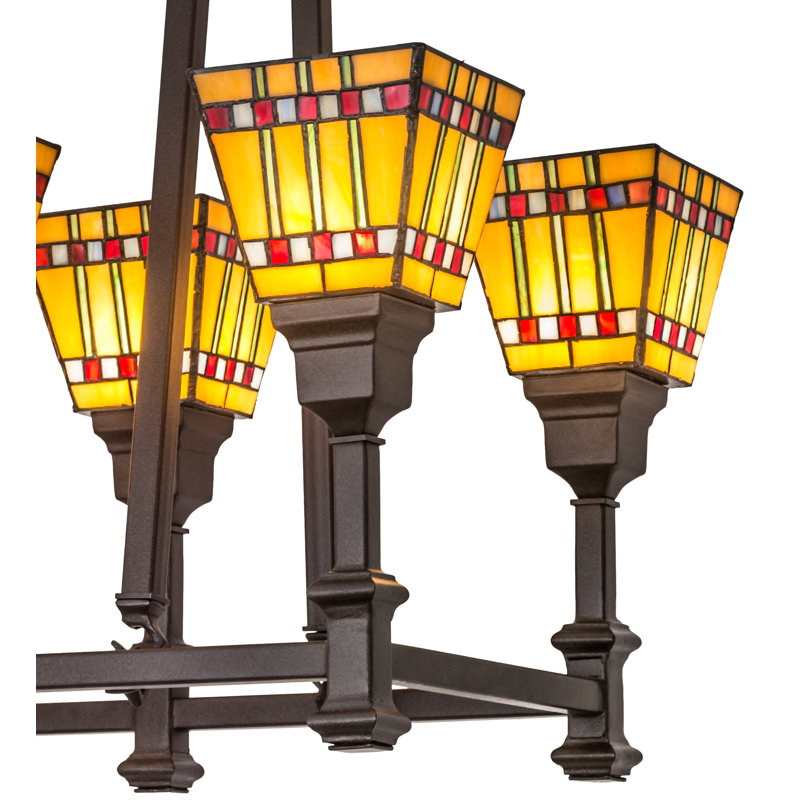 Lustre linéaire ombré 8 lumières Birdwell
