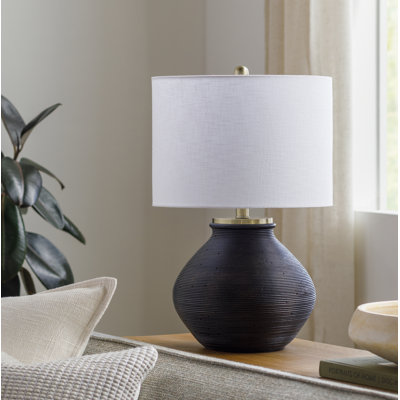 Bystrik 22" H Concrete Table Lamp