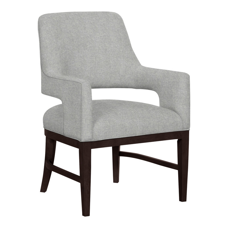 Josie Grande Upholstered Arm Chair, Perigold Soft Touch Tin, Espresso
