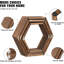 Ensemble de 6 tablettes flottantes hexagonales-1135054136