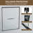 56-60 In. W X 72 In. H Double Sliding Shower Door, Semi-Frameless Bathroom Sliding Door With 1/4" (6Mm) Tempered Glass For Walk-In Shower, Matte Black