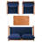 Arline Acacia 4 - Person Patio Conversation Set with Cushions-1200640948