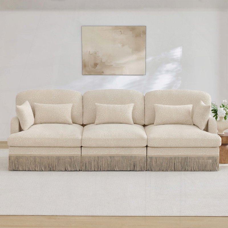 Canapé 3 places en chenille Comfy, Beige