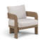 Chaise de patio en oléfine beige Audiel-129907359