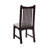Slat Back Side Chair in Black