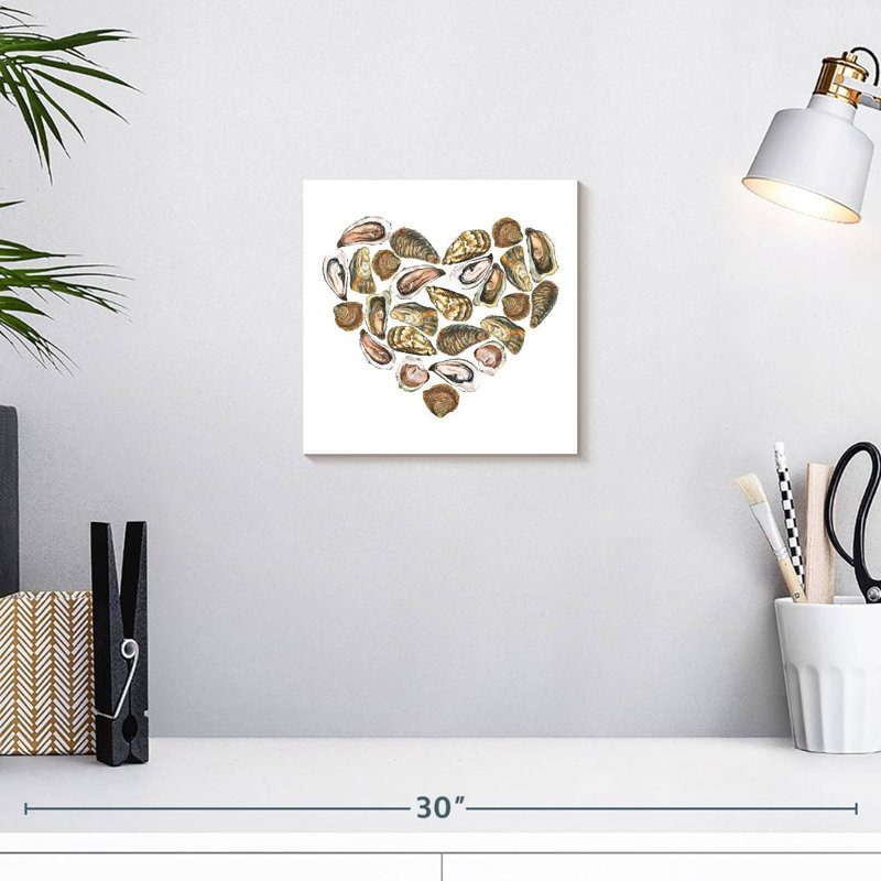 Brampt Heart Oysters, H 10 po x l 10 po