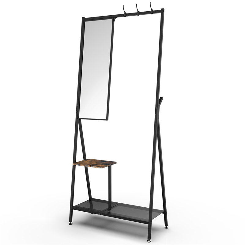 Coat Rack With Mirror