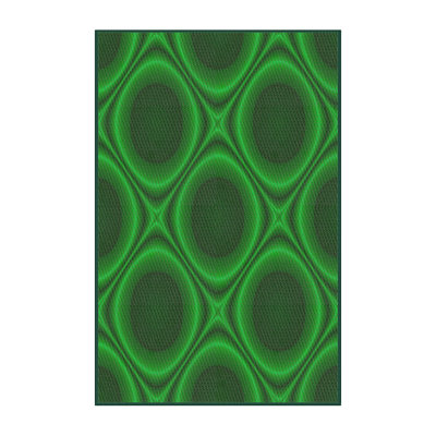 Tapis zone gris clair à motifs