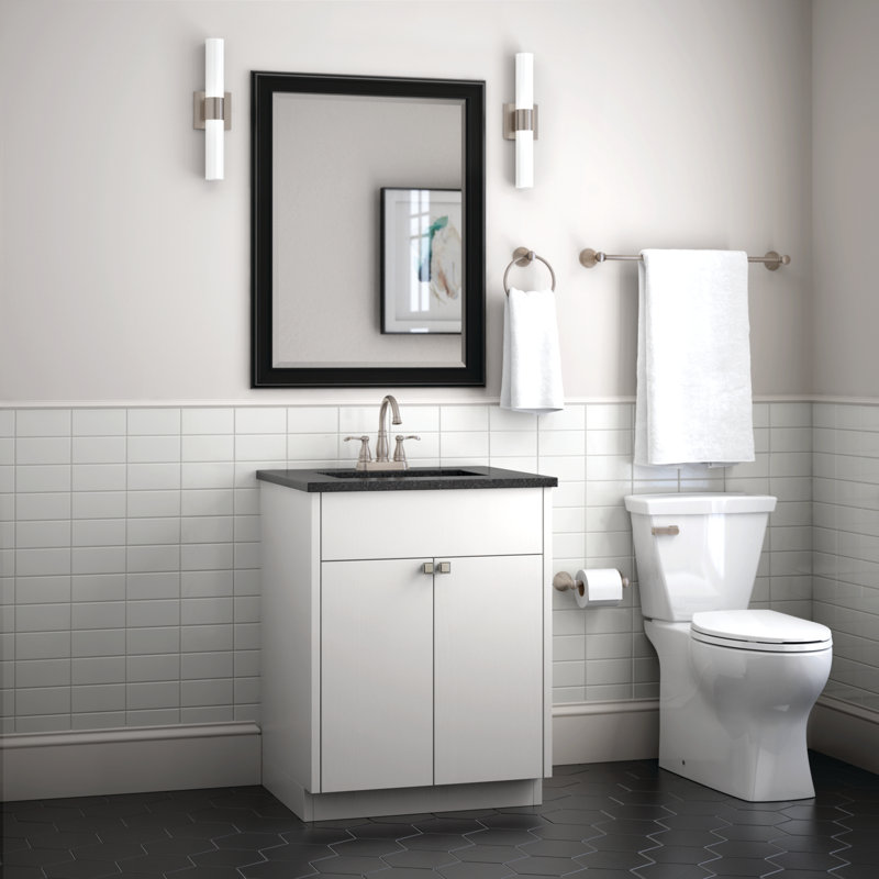 Ensemble de quincaillerie de salle de bain 3 pièces Carlisle, Nickel satiné
