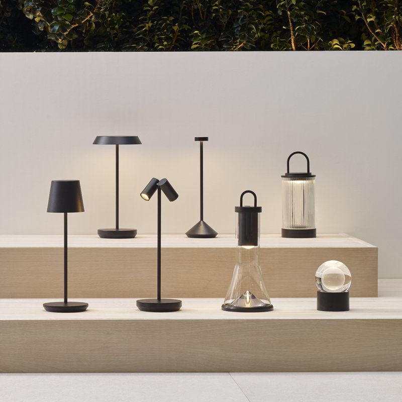 Tepa Accent Rechargeable Table Lamp, Black