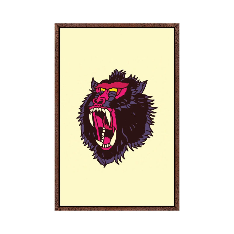 Mandrill by Nick Cocozza - Gallery-Wrapped Canvas Giclée on Canvas, 66.04 cm H x 45.72 cm W, Classic Wood Floater Framed
