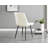 Lenworth Modern Black Metal and Glass Dining Table Set with 4 Velvet Upholstered Dining Chairs