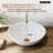  16 in. White Oval Bathroom Ceramic Vessel Sink Art Basin Not Included Faucet