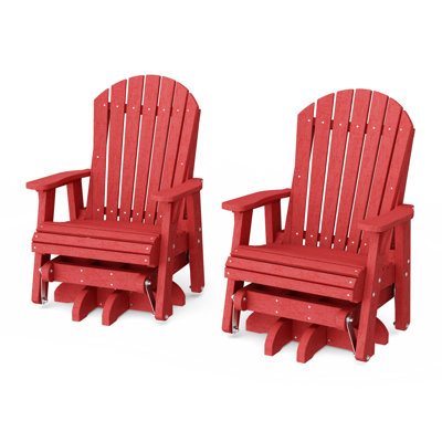 Heritage Adirondack Swivel Glider Chair Set Of 2