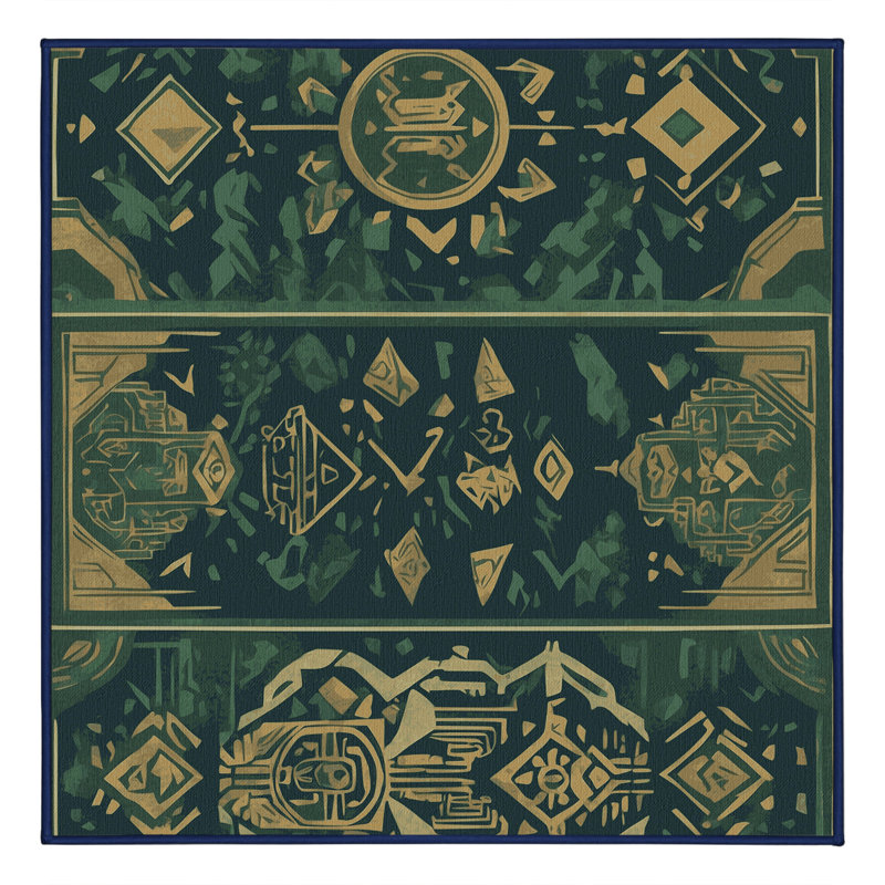 Hero's Crest Rug, Square 8'