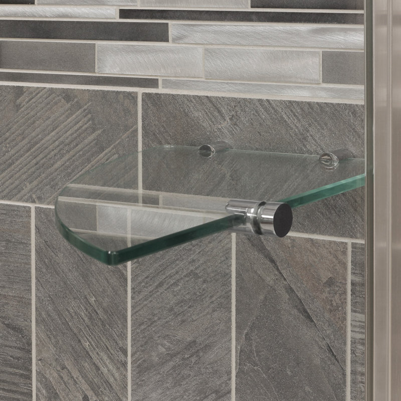 Porte de douche pivotante 30 po x 72 po Ultra-G, Nickel brossé