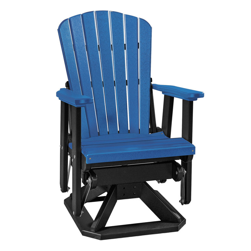 Outdoor Adirondack Chair, Brown/White