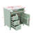 30-Inch Independent Bathroom Vanity With Sink, 3 Left-Side Drawers, Right Cabinet With Adjustable Shelves-607184275