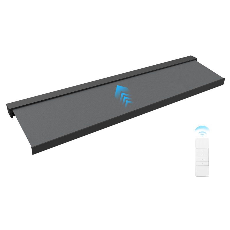 Motorized Retractable Patio Awning with Acrylic Fabric & Aluminum Frame, 10' x 8'