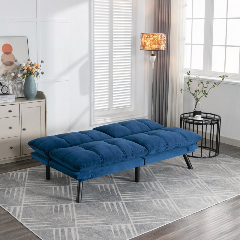 Canapé-lit pliant convertible bleu marine, Marine