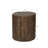 25in Tree Stump Side Table Walnut Outdoor End Table Accent Table for Indoor Outdoor Patio, Living Room