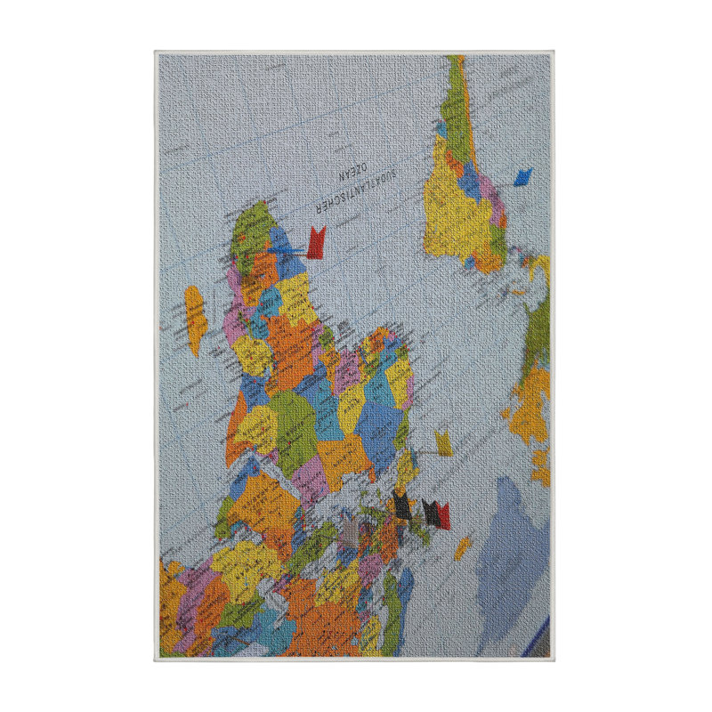 Tapis jaune map, Rectangle 3 pi x 5 pi